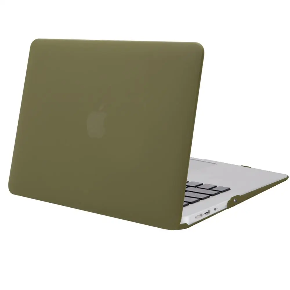 Matte Olive Green MOSISO новейший матовый чехол для ноутбука для Apple MacBook Air Pro retina 11 12 13 для mac book Pro 13,3 чехол cove+ крышка клавиатуры - Цвет: Matte Olive Green