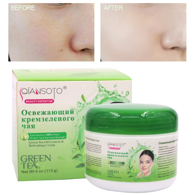 

Green Tea Face Cream Whitening Moisturizing Oil Control Soothing Anti Wrinkle Anti Aging Serum Treatment Skin Care