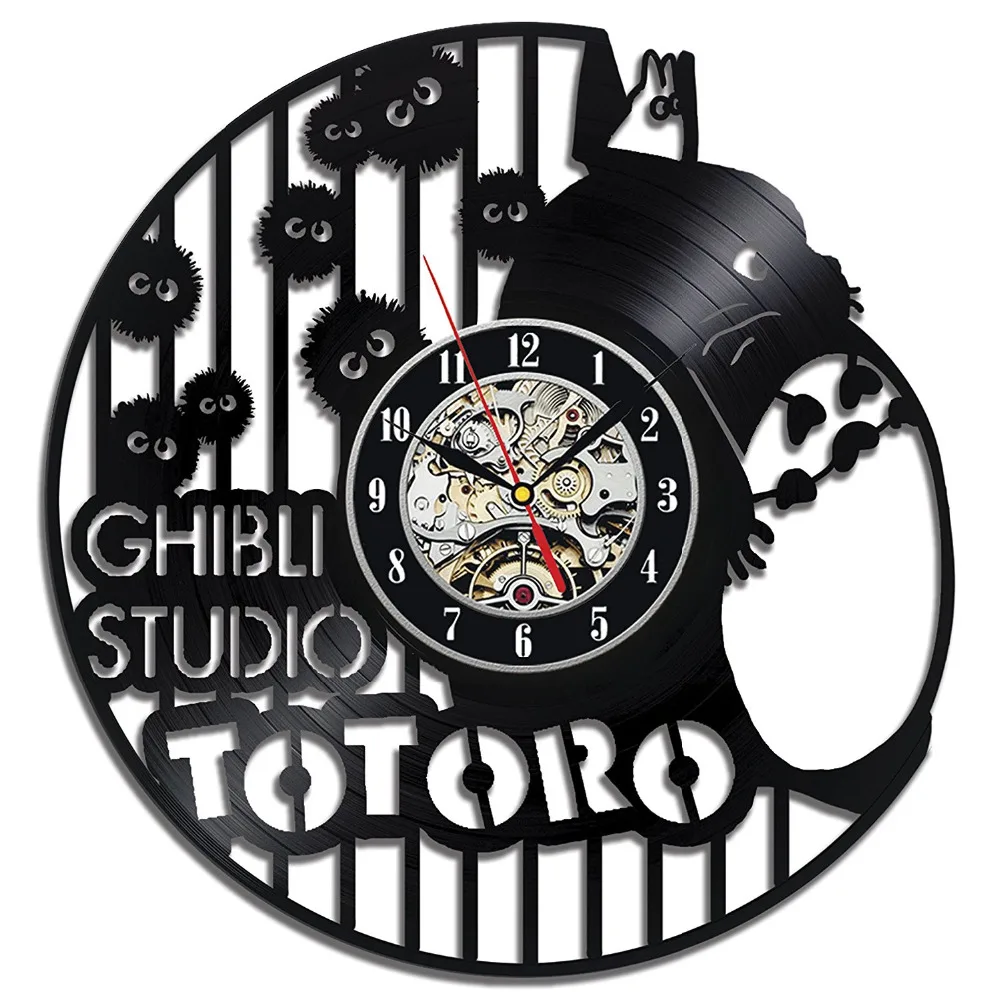 Студия Ghibli totora аниме искусство домашний декор виниловая Запись часы дизайн