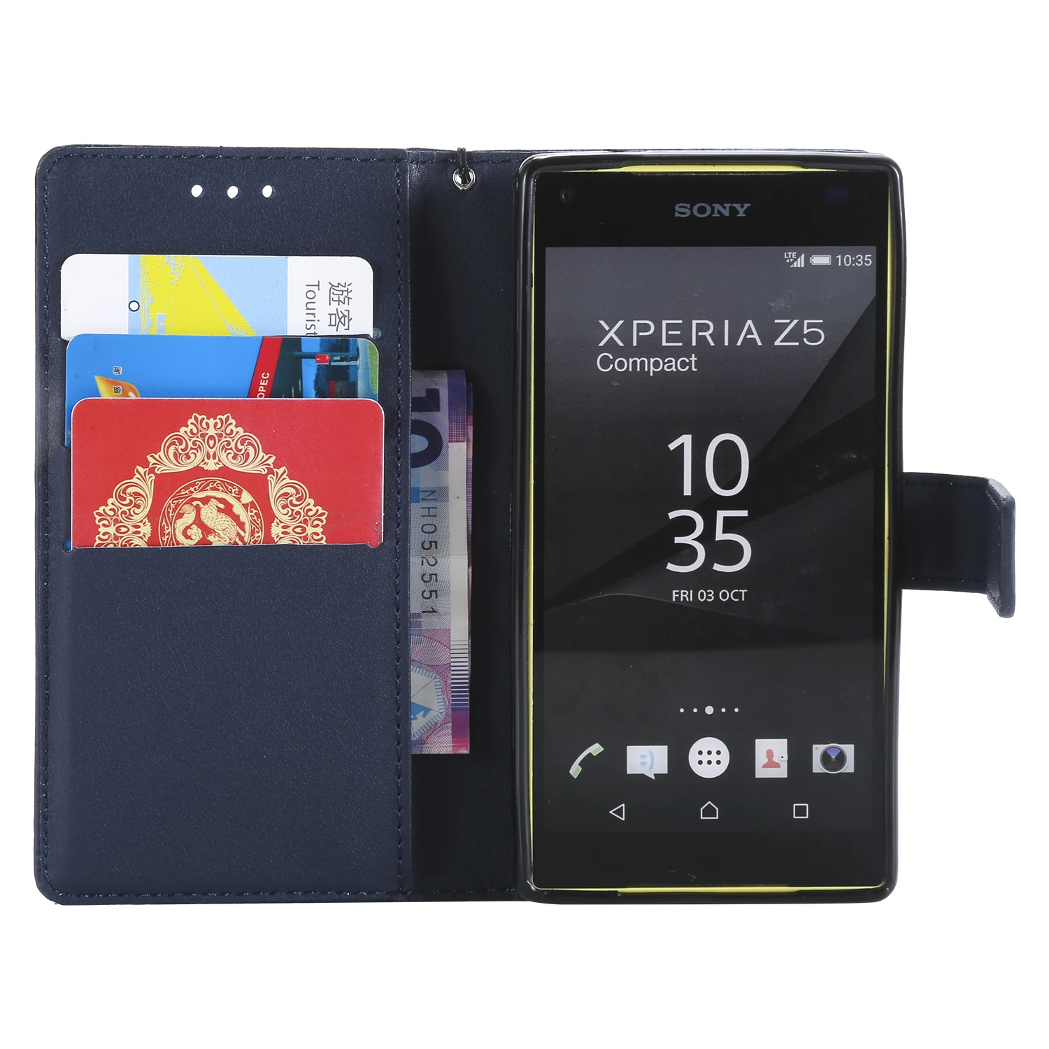Кожаный флип чехол для Sony Xperia Z5 compact Z 5 mini E5803 E5823 чехлы Z5C Z5Compact E 5803
