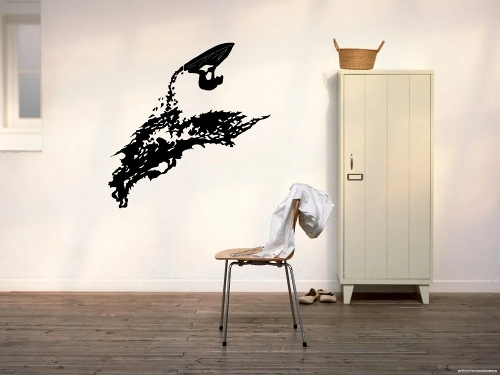 JetSki персональный водный корабль гидроцикл пляж море океан Наклейка на стену | Дом