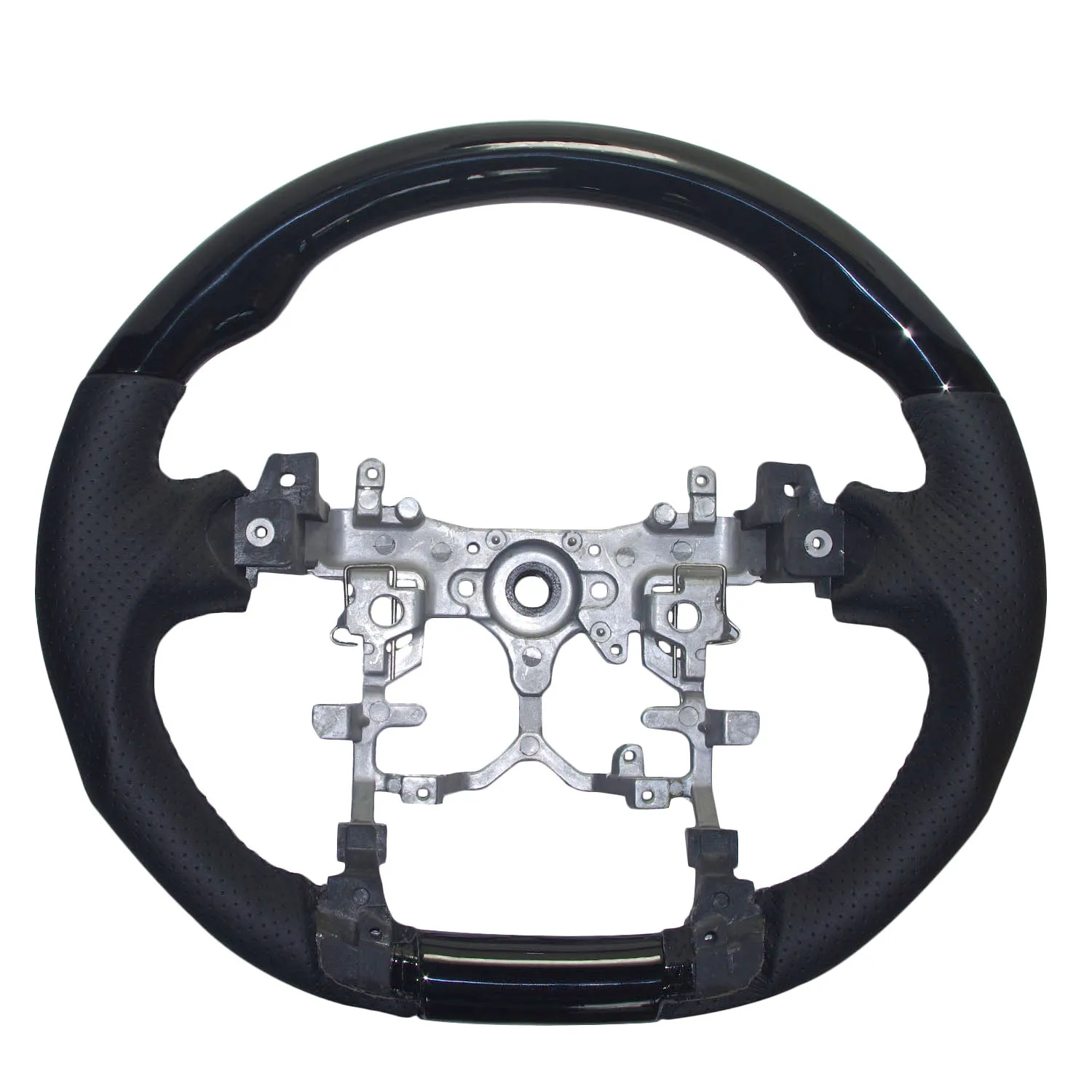 Черное Кожаное Спортивное Рулевое колесо для пианино 2010-2015 Toyota PRIUS Hybrid ZVW30 35 40 41