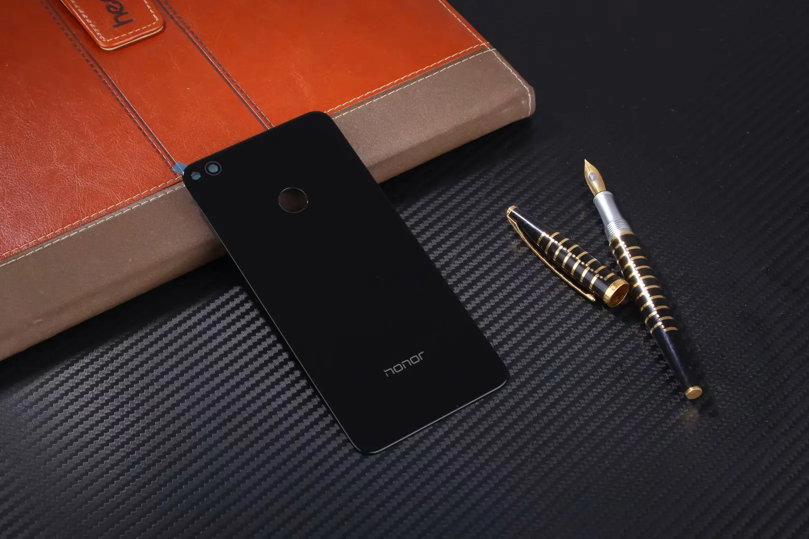 Оригинальный корпус для Huawei P8 Lite 2017 Honor 8 стеклянная задняя крышка батарейного