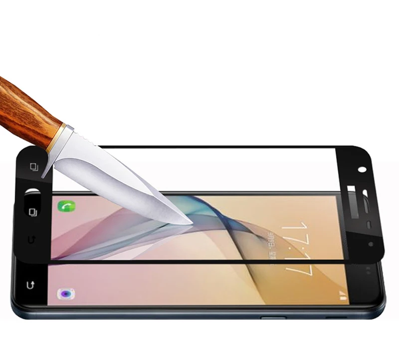 Черное белое золотое красочное закаленное стекло для Samsung Galaxy J3 J7 J5 2016 2017 Защитная
