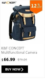 K& F концепция ударопрочный рюкзак для камеры Водонепроницаемый Многофункциональный Путешествия/фото/видео/штатив сумка с двухслойным дизайном для DLSR