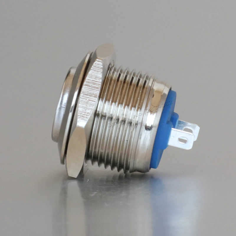 16mm Momentary self reset round high Push Button Switch S16F-10J start horn 2 pin 1NO metal | Обустройство дома