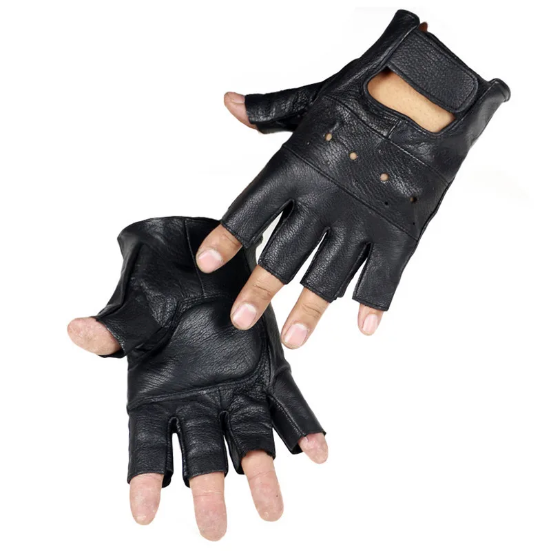 Перчатки Long Keeper мужские из натуральной кожи перчатки без пальцев овечьей