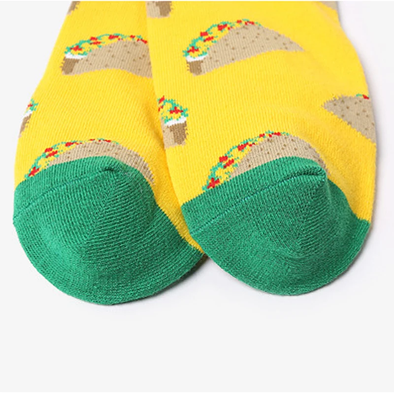 

6 Pairs Unisex Happy Funny Socks Men Art Abstraction Creative Pattern Sock Fruit Pineapple Fashion Meias Colorful Cotton Socks