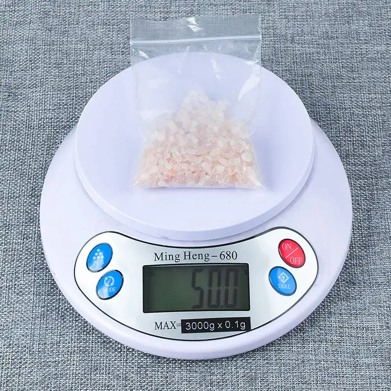 50g Натуральный драгоценный камень розовый кварц щебень 100 г минеральный чип шарик обрушенный камень украшение дома фонтан целебные кристаллы рейки - Цвет: 50g