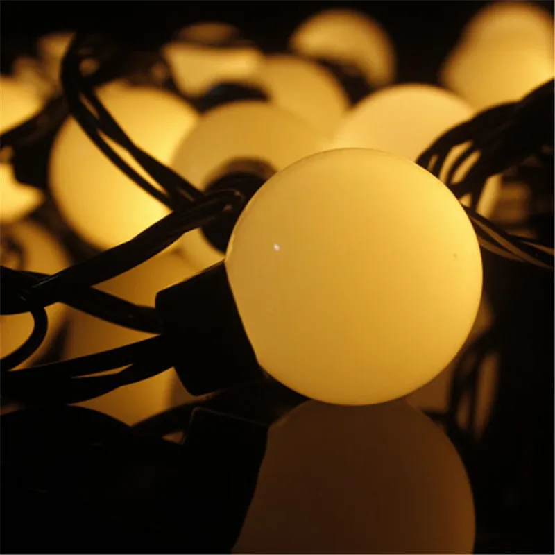 Рождественская светодиодная гирлянда с круглыми лампочками 5 м 20 светодиодов см