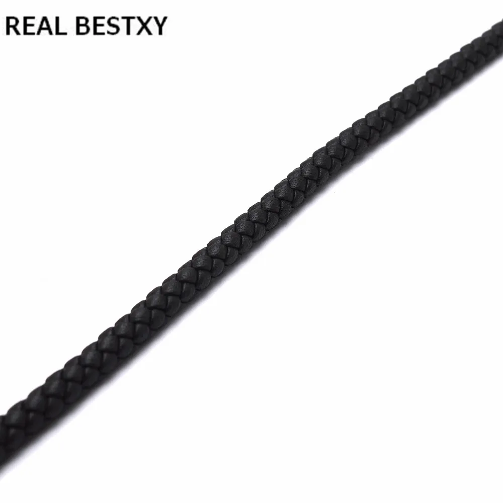 Натуральная BESTXY 1 м/лот 6 мм круглые плетеные кожаные шнуры круглая полоска для