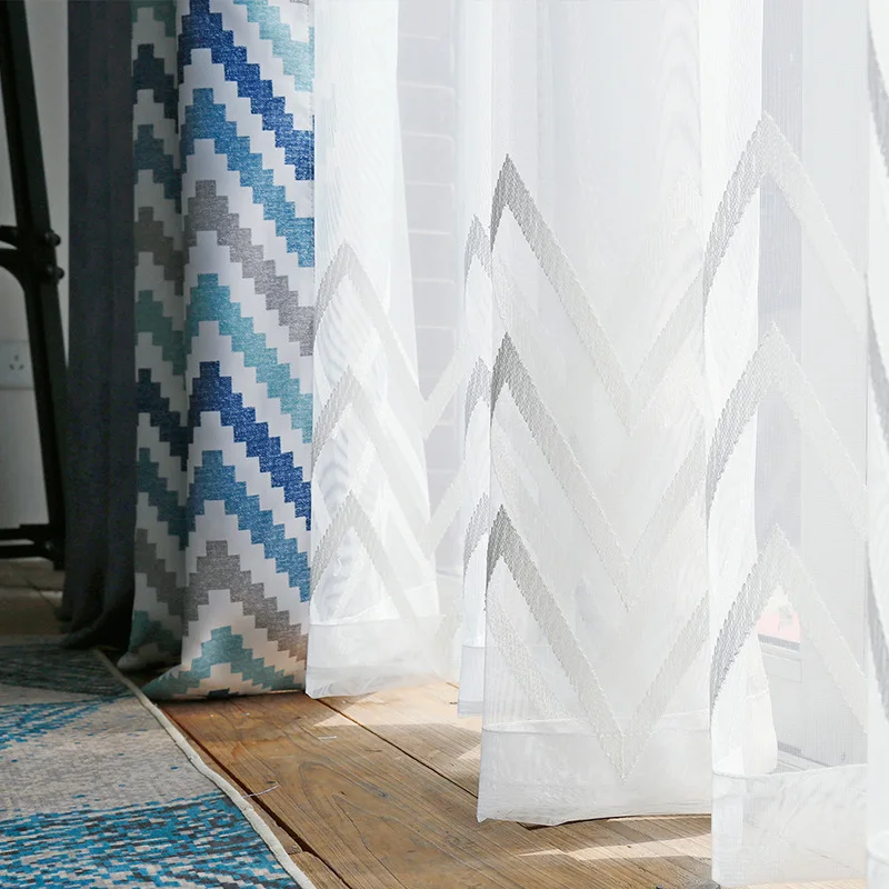 2019 ограниченные по времени шторы для спальни окна в скандинавском стиле тюль с