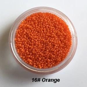 Orange 16 20 цветов 0,6 мм 3D дизайн ногтей Блеск порошок акриловый Гель-лак для Ногтей Бисер Советы Стразы декоративный Маникюр Красота G020 - Цвет: Orange 16