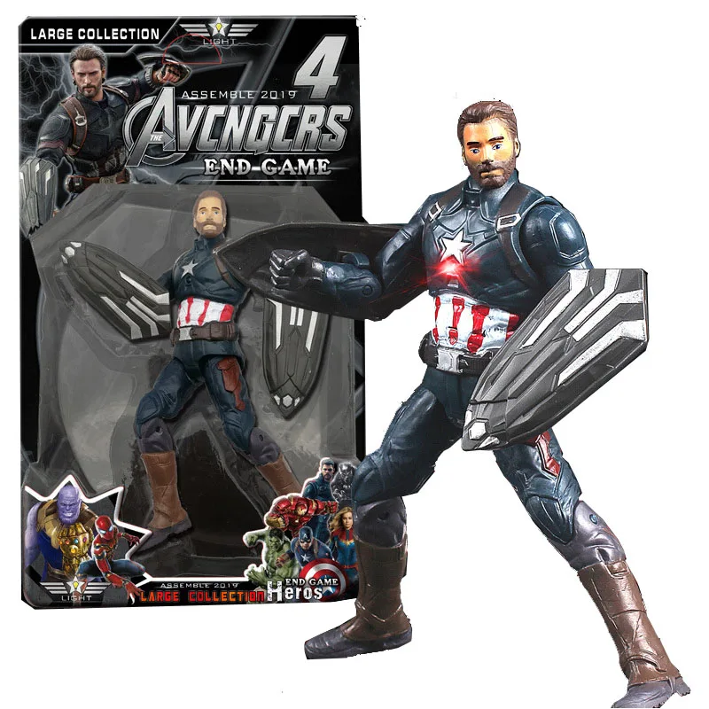 Экшн фигурки Marvel Avengers4 18 см танос Халк Бастер Человек паук Железный человек
