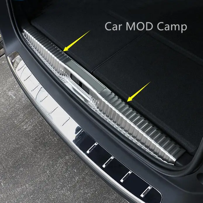 

For Peugeot 5008 GT 2017 2018 2019 Stainless Steel Inner Rear Bumper Protector Guard Plate Trim Cover Car Styling Accessories
