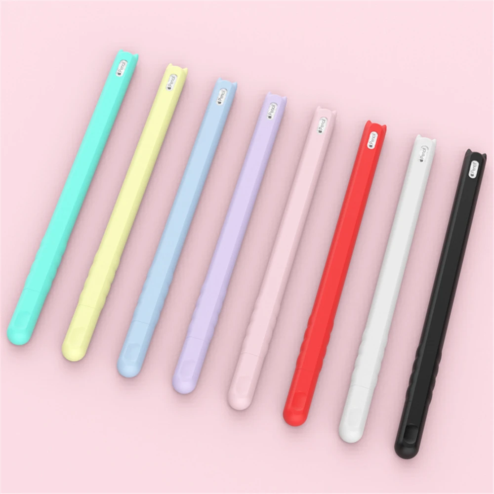 1 шт. мягкий силиконовый чехол карандаш для Apple Pencil 2 iPad Pro|Стилусы планшетов| |