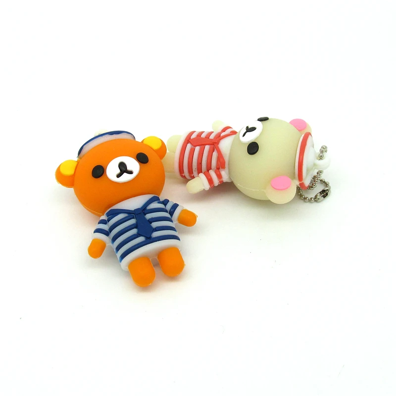 Темно-Синий Rilakkuma Медведь флэш-накопитель USB карта памяти мини мультфильм
