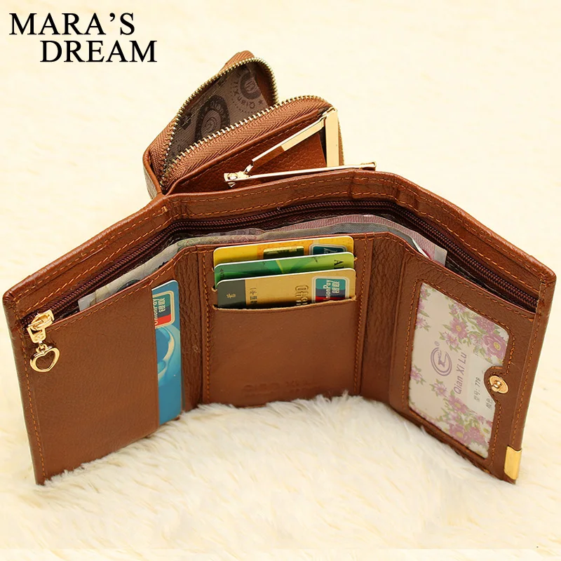 Mara's Dream, модные женские короткие кошельки из натуральной кожи, маленький кошелек, отделение для монет, отделение для карт, кошелек, женские кошельки, сумка для денег