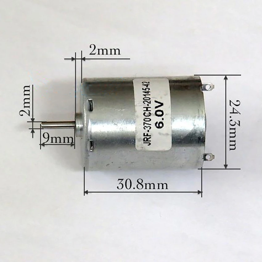 RF 370 с источником питания от постоянного тока 6 9V маленький двигатель микро