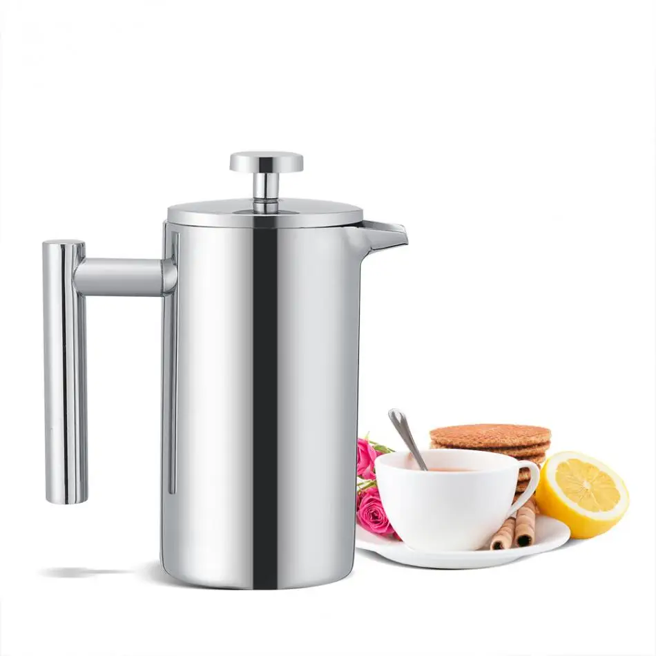 350ML Double Wall Stainless Steel Coffee Maker French Press Tea Pot With Filter | Дом и сад