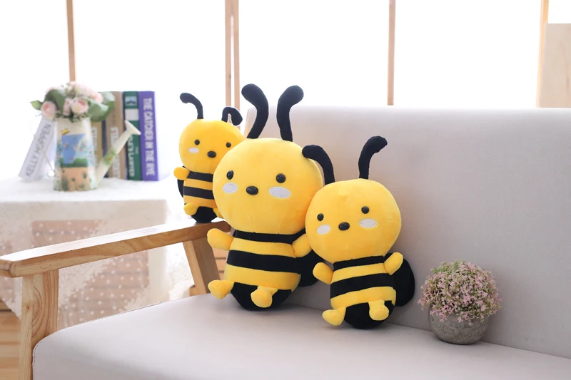 20/25/35/45 cm Adorable Honey Bee Plush Toy Stuffed Insect Toys For Children Home Decoration Decent Bed | Игрушки и хобби