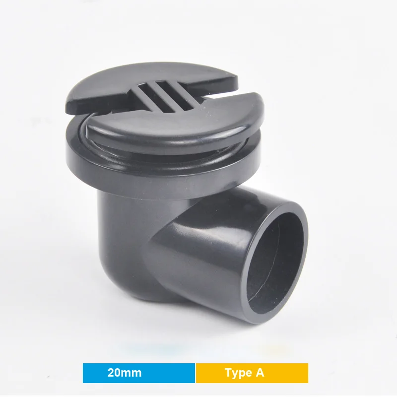 20mm Type A Black NuoNuoWell аквариума коленчатый соединитель переборки для OD 20/25 мм Труба 90 градусов Водостоки выход Аквариум Пруд сливной штуцер - Цвет: 20mm Type A Black