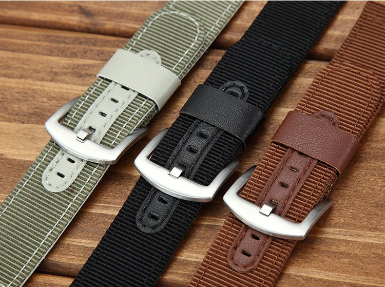 Ремешок нейлоновый для часов водонепроницаемый спортивный браслет с защитой от