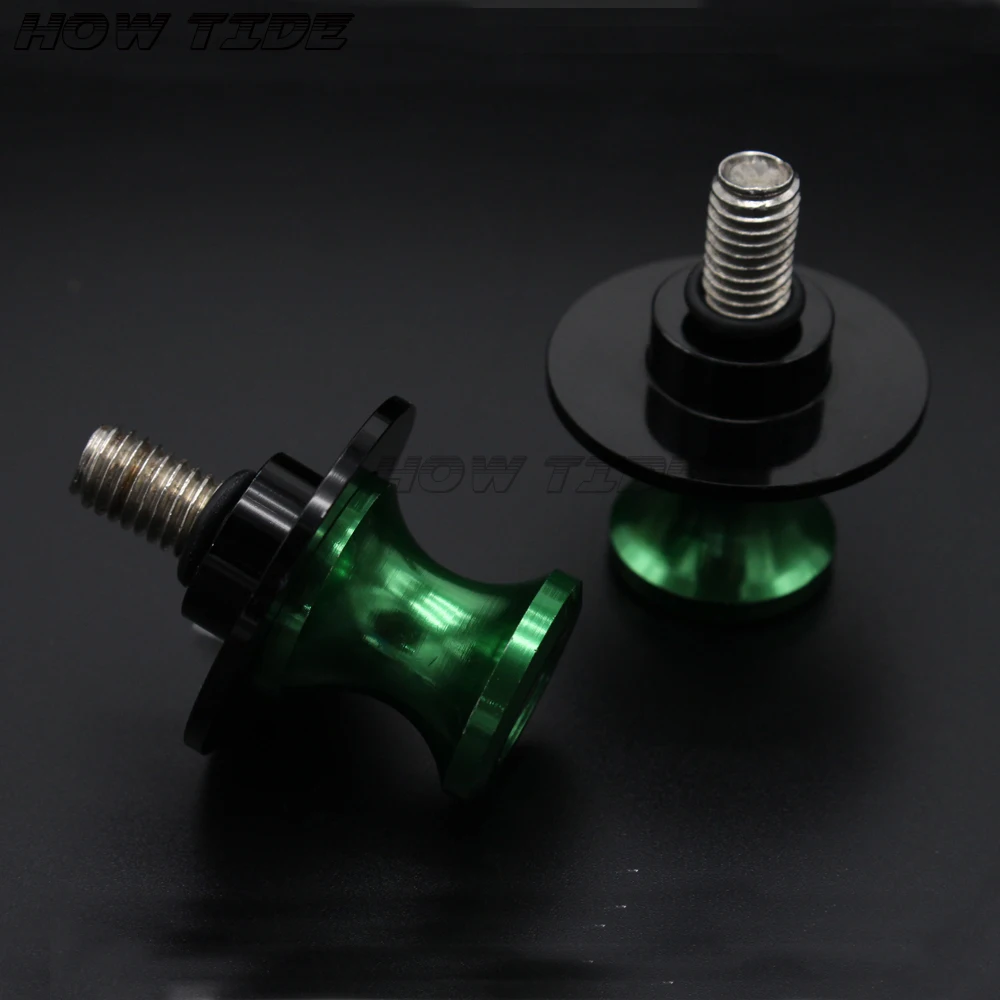 10 мм катушки слайдеров Swingarm зеленые для KAWASAKI Ninja ZX7R ZX9R ZX10R ZX12R ZX14R ZZR600 ZRX1100|Накладки