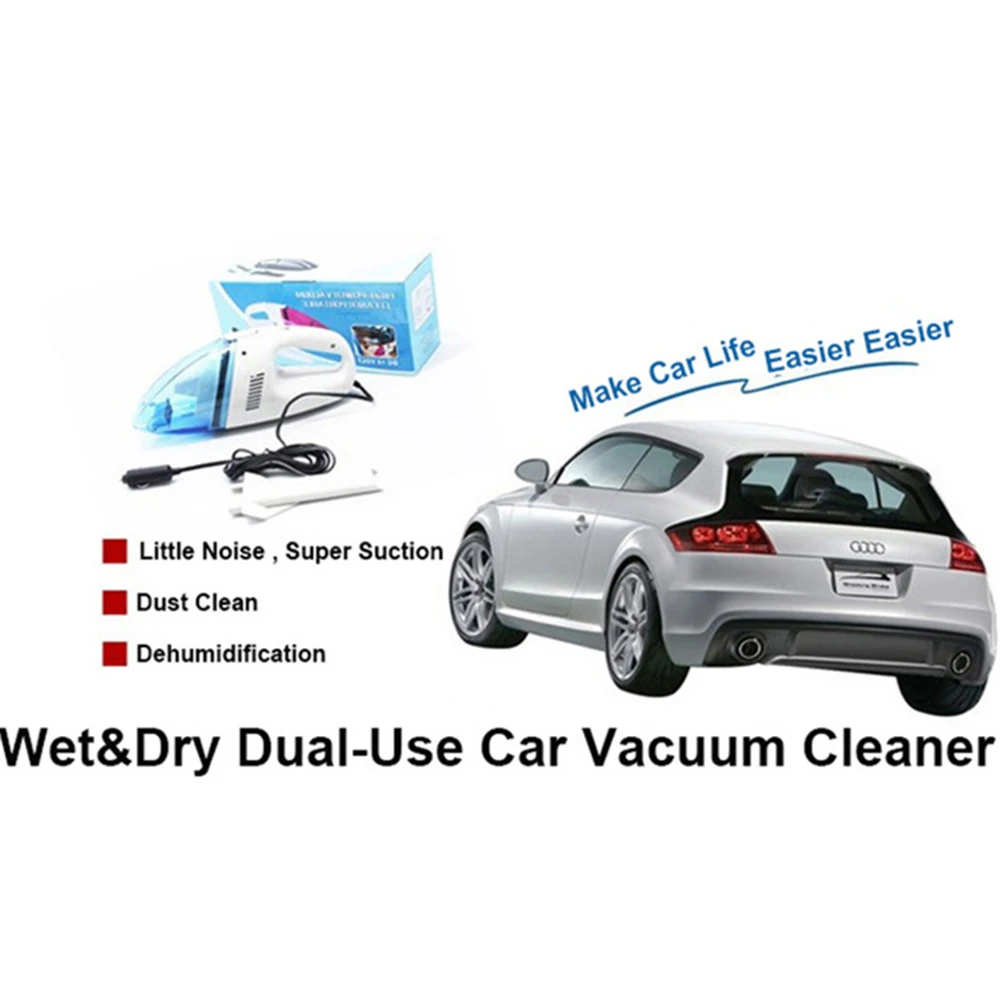 Автомобильные аксессуары новый портативный автомобильный пылесос 12 В ручной с