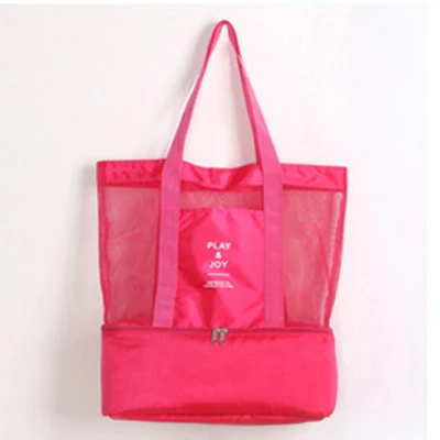 red Большой Теплоизоляционный охладитель Bashopping bagsgs женские сумки многофункциональная изоляционная посылка 2 слоя пищевой портативный - Цвет: red
