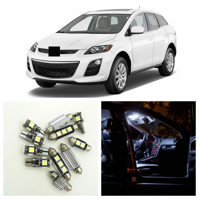 Сверхъяркие белые светодиодсветодиодный лампы 12 шт. посылка для 2007 2012 Mazda CX 7 CX7