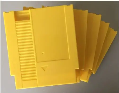 Желтый цвет 72 шпильки игровой картридж Замена пластиковый корпус для NES |