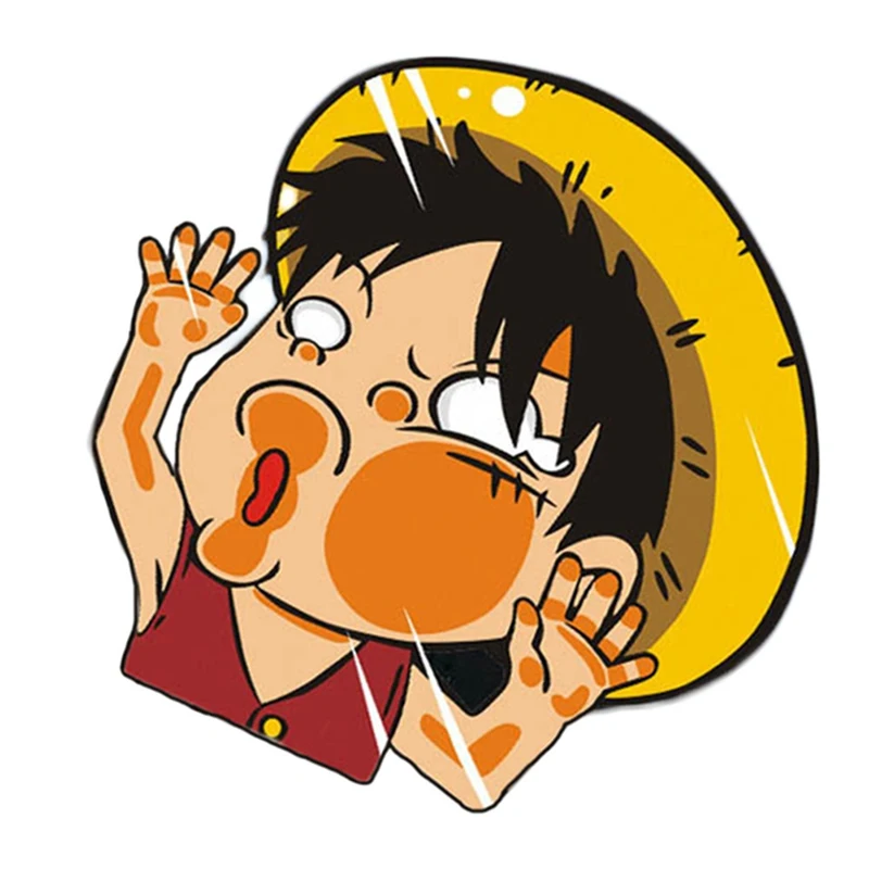 Прикольный стикер для автомобиля Luffy окон настенный и домашнего декора|wall