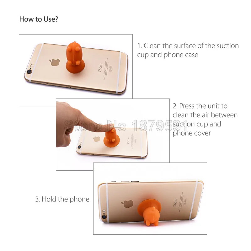 Держатель для телефона силиконовый на присоске 10 шт.|stand mount|phone holder siliconsilicone stand |