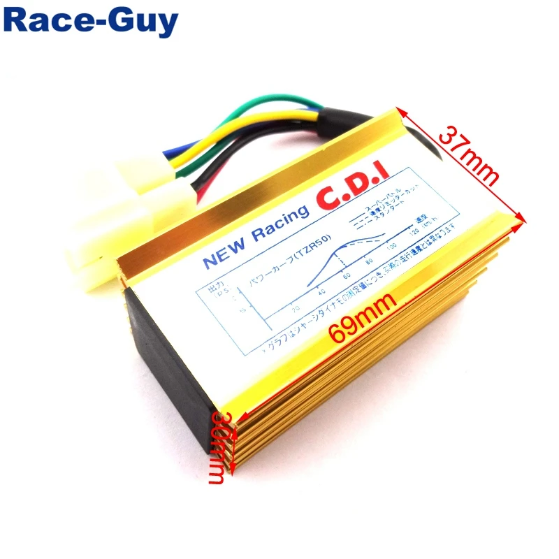 Алюминий золото 6 Pin AC зажигания CDI Коробка для 50cc 90cc 110cc 125cc 150cc 160cc 200cc 250cc ATV Quad Pit