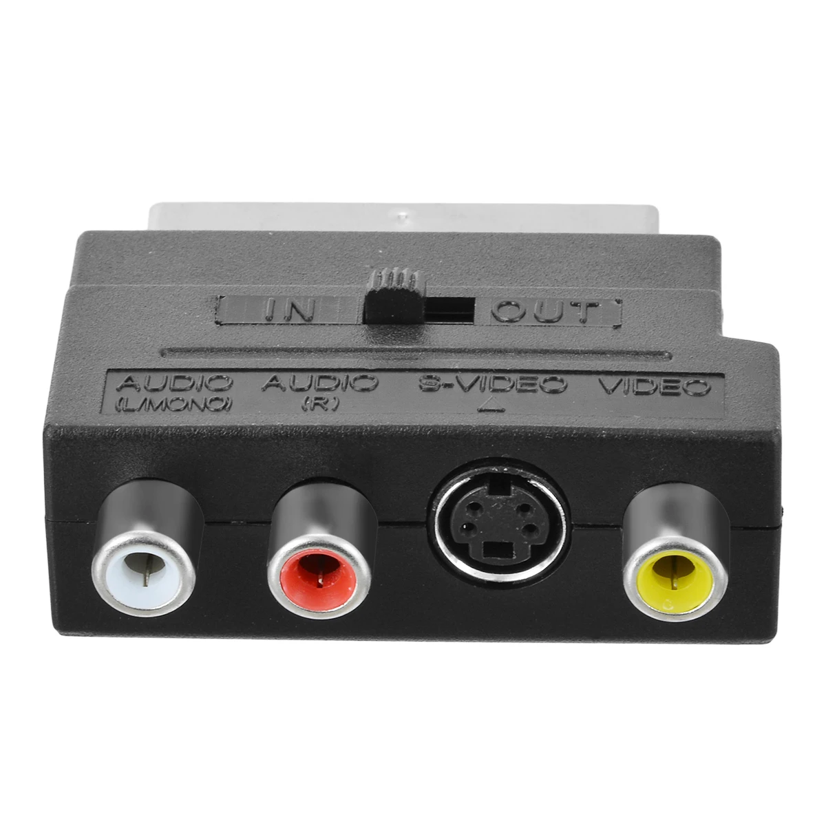 Адаптер Scart RGB для 3 RCA S Video композитный адаптер Phono конвертер AV TV Аудио видео