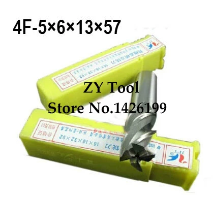 

High Quality 5pcs End Mill 5mm four 4 Flute HSS & Aluminium End Mill Cutter CNC Bit, Milling tools,5*6*13*57mm