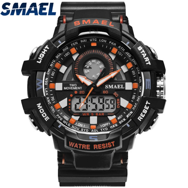 Smael лидер продаж брендовые роскошные мужские спортивные часы S Shock