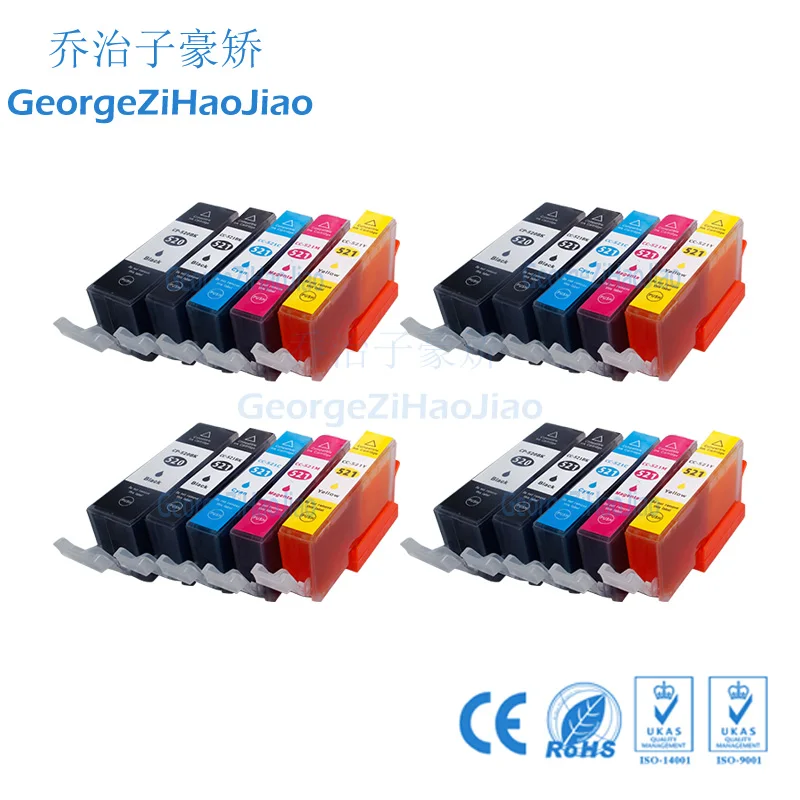 24X520XL совместимый чернильный картридж PGI520 для CANON 520 PIXMA IP3600 IP4600 IP4700 MP550 MP540 MP560 MX870 |