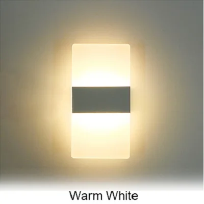 square warm white S/M/L современный светодиодный круглый/квадратный настенный светильник, простой мягкий светильник для спальни, ночной прикроватный светильник, AC100-240V, теплый белый, холодный белый - Цвет абажура: square warm white