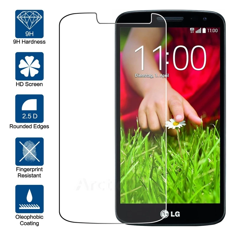 2 шт./лот закаленное Стекло Экран протектор для LG G2 мини D618 D620 G2mini Защитная пленка