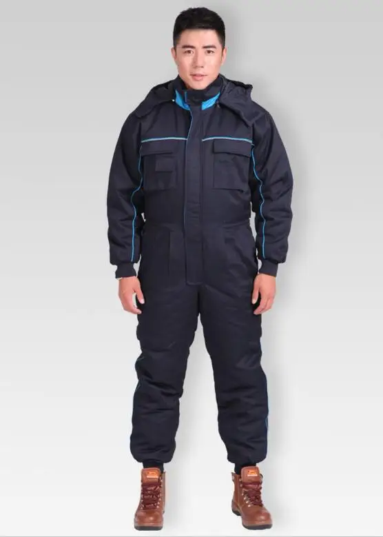 Оптовая продажа зимняя теплая хлопковая куртка комбинезон безопасная | Защитный костюм -32790639252