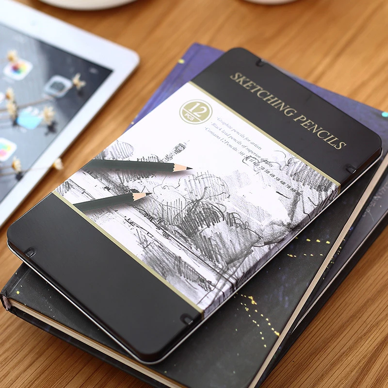 

12pcs Drawing Pencils Set Professional Sketch Charcoal Pencils For School Standard Pencil Art Supplies