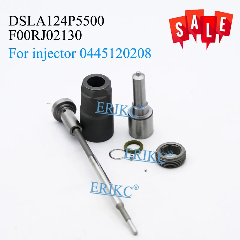 ERIKC 0445120208 common rail топливный инжектор ремонтные комплекты форсунки DSLA124P5500 клапан