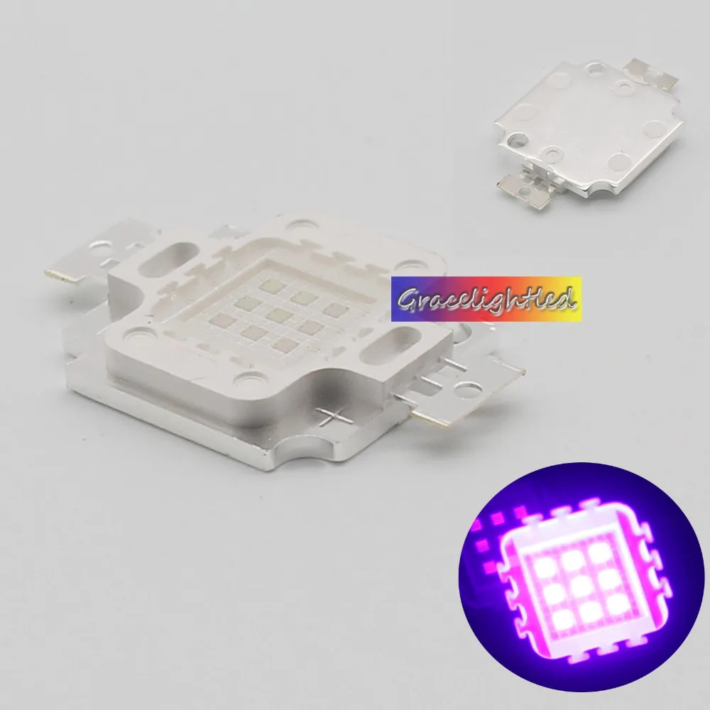 Ультрафиолетовый Мощный УФ-светодиод для аквариума 3 Вт 5 10 20 30 50 100 395нм | Лампы и