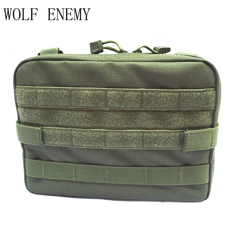 Olive Drab Тактическая Сумка Molle, нейлоновая, черная, тактическая сумка, большой органайзер для журналов, универсальный телефонный медик, поясная сумка, EDC, Molle, сумки - Цвет: Olive Drab