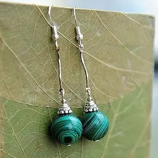 Модные богемные винтажные Этнические тибетские малахитовые бусины маленькие