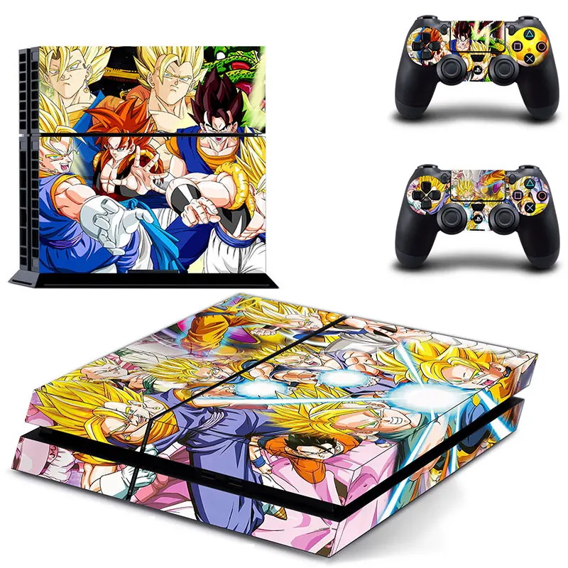 Аниме Dragon Ball Z Goku PS4 Кожа Наклейка для sony playstation 4 консоль и 2 контроллера кожи PS4 наклейка виниловый аксессуар