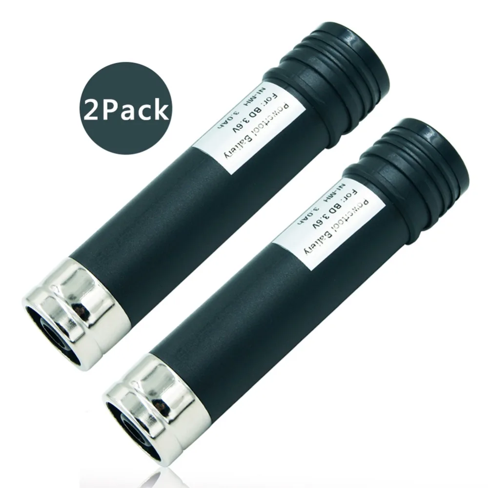 2 шт. 3 6 в 3000 мАч сменный никель металлогидридный Аккумулятор для Black & Decker Versapak VP100