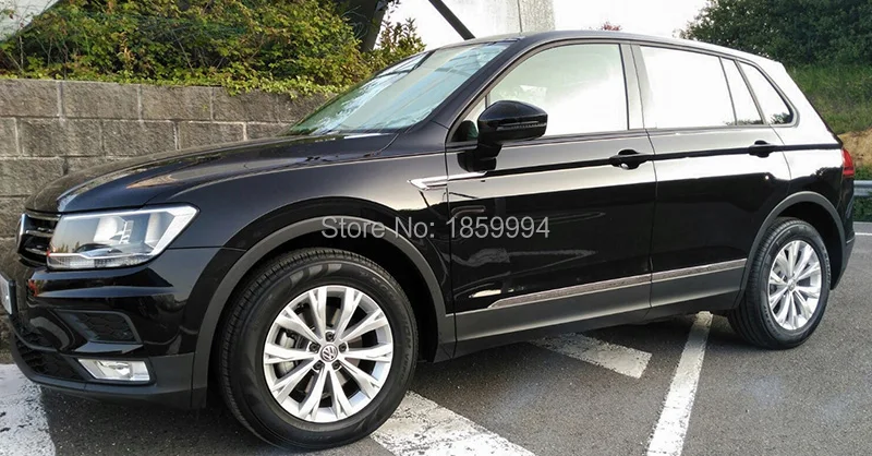 Для VW tiguan mk2 корпус автомобильной двери боковое защитное украшение Задняя отделка анти-Натирание tirm